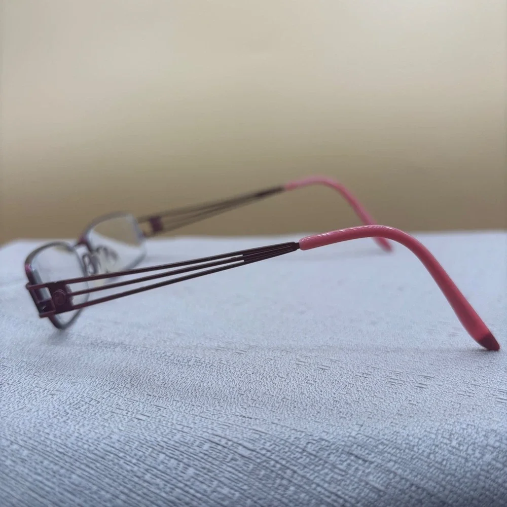 Eschenbach Humphrey's Eyeglass Frames Women 48-16 Burgundy Pink LibrarianCore